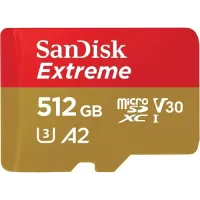 SanDisk Extreme 512GB 190mbps microSDXC UHS-I Memory Card (SDSQXAV-512G-GN6MN)